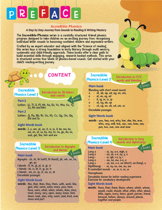 Lil Legends Incredible Phonics Level 4 Main Book for Kids Age 6-8 Years | Long Vowels, Complex Blends, Multi-Syllabic Words | Advanced Phonics Workbook for Class 1 & 2 Independent Readers