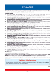 One for All Olympiads Previous Year Solved Papers Class 1 Mathematics For 2025 Exam