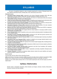 One for All Olympiads Previous Year Solved Papers Class 6 Mathematics For 2025 Exam