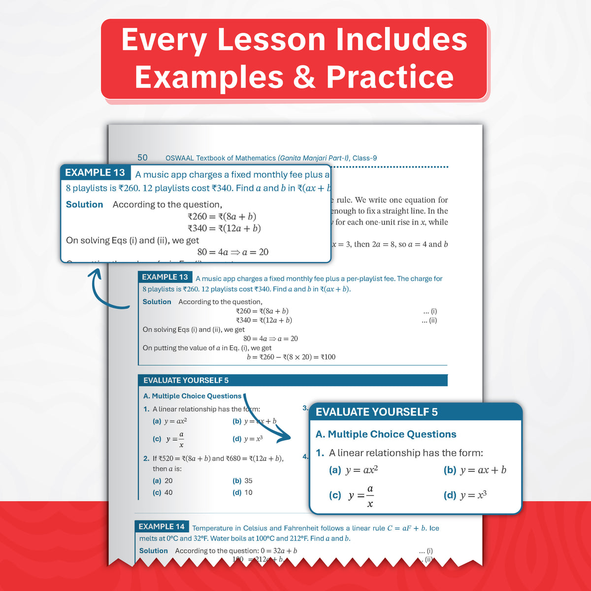 Oswaal Textbook of Mathematics | Standard Level | Class 9 | Based on Latest NCERT Textbook Ganita Manjari Part-2 | Aligned with NEP 2020 & NCF-SE 2023 | Included: Competency-based Questions | Oswaal AI