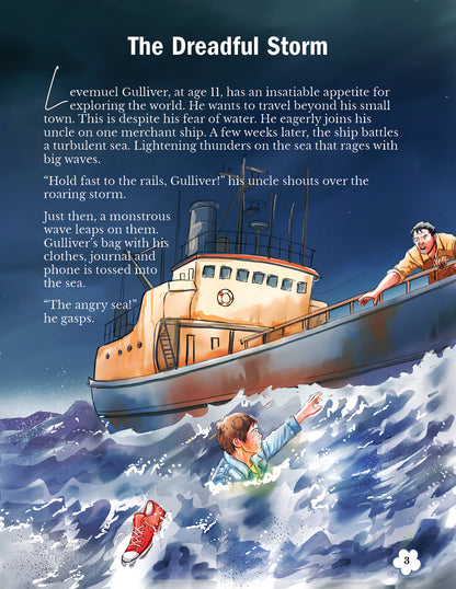 Lil Legends Gulliver's Travels, A Timeless Classic Re-Imagined for Today | Illustrated Story Book | Vocabulary, Imagination and Value Booster Story | For Age 7+
