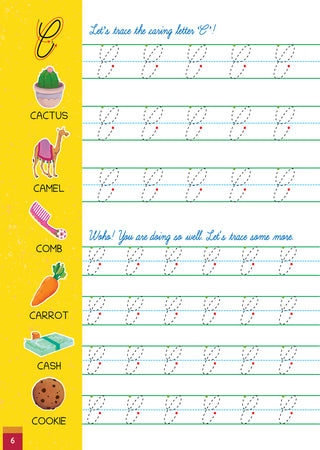 Lil Legends Uppercase Cursive Tracing & Vocabulary Workbook for Kids | Level 1 Handwriting Practice Book | Learn Letter Formation & Improve Writing Skills | Age 4+
