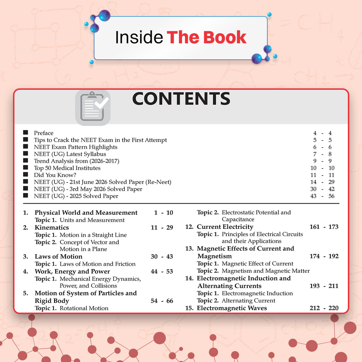 NEET (UG) 39 Years' Chapter-wise & Topic-wise Question Bank-Physics (1988-2026) | 3rd May and 21 June 2026 Paper Fully Solved | With Revision Notes, Mind Maps & Mnemonics | Oswaal AI