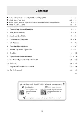 NCERT Textbook Supplement & CBSE Textbook Plus Science For Class 10 | Competency Focused Questions | Concept Clarity, Mind Maps | Set Of 2 (For 2027 Exam)