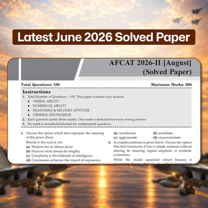 AFCAT 16 Years’ Chapter-wise & Topic-wise Solved Papers | Flying, Technical & Ground Duty Branches |PYQs (2011–2026) with Latest Solved Paper |For 2027 Exam |With Oswaal AI