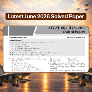 AFCAT 16 Years’ Chapter-wise & Topic-wise Solved Papers | Flying, Technical & Ground Duty Branches |PYQs (2011–2026) with Latest Solved Paper |For 2027 Exam |With Oswaal AI
