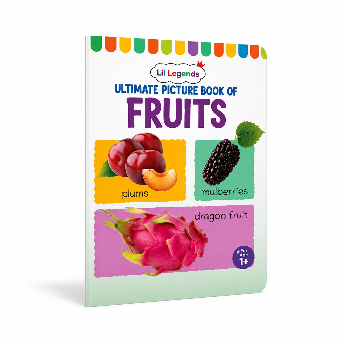 Lil Legends Picture Book for Kids Age 1+ Years - Learn About Fruits | Early Learning Illustrated Book with Colourful Pictures | First Words Book for Toddlers & Preschoolers