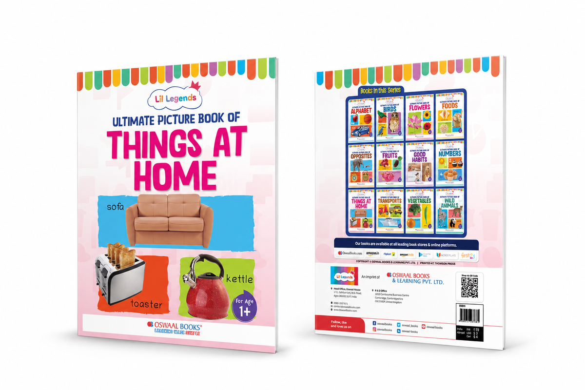 Lil Legends Picture Book for Kids Age 1+ Years - Learn About Things at Home | Early Learning Illustrated Book with Colourful Pictures | First Words Book for Toddlers & Preschoolers