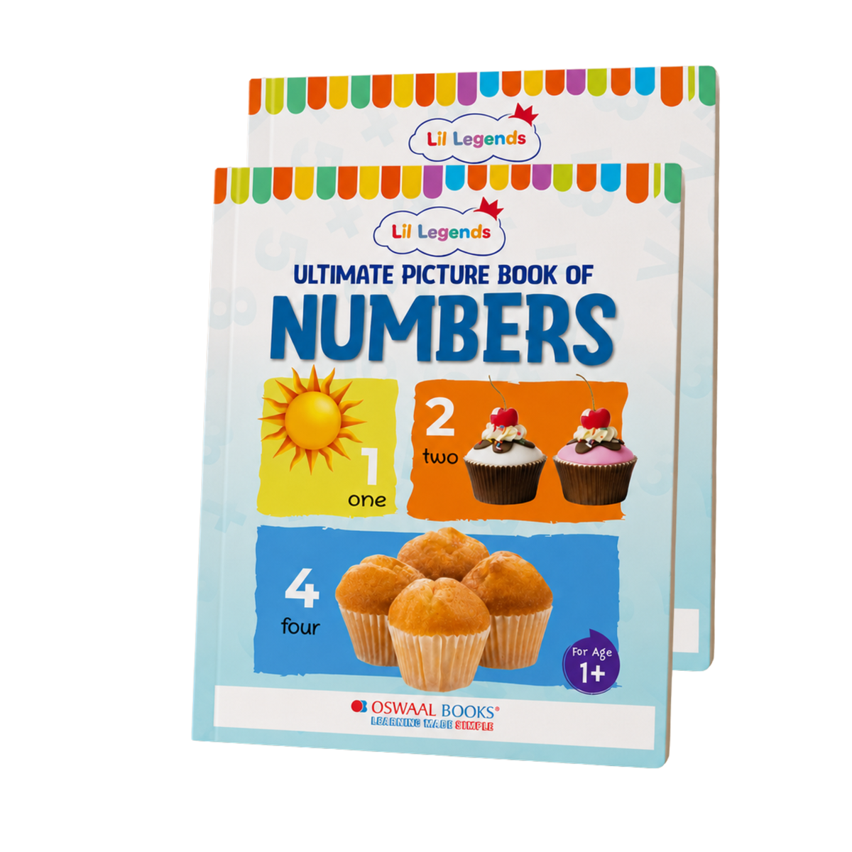 Lil Legends Picture Book for Kids Age 1+ Years - Learn About Numbers (1,2,3) | Early Learning Illustrated Book with Colourful Pictures | First Counting Book for Toddlers & Preschoolers