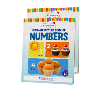 Lil Legends Picture Book for Kids Age 1+ Years - Learn About Numbers (1,2,3) | Early Learning Illustrated Book with Colourful Pictures | First Counting Book for Toddlers & Preschoolers