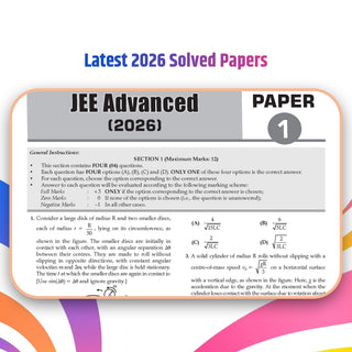 JEE Advanced Physics Question Bank | 49 Years' Chapter-wise & Topic-wise | Solved Papers (1978-2026) | Revision Notes | PYQs, Latest 2026 Paper & Oswaal AI