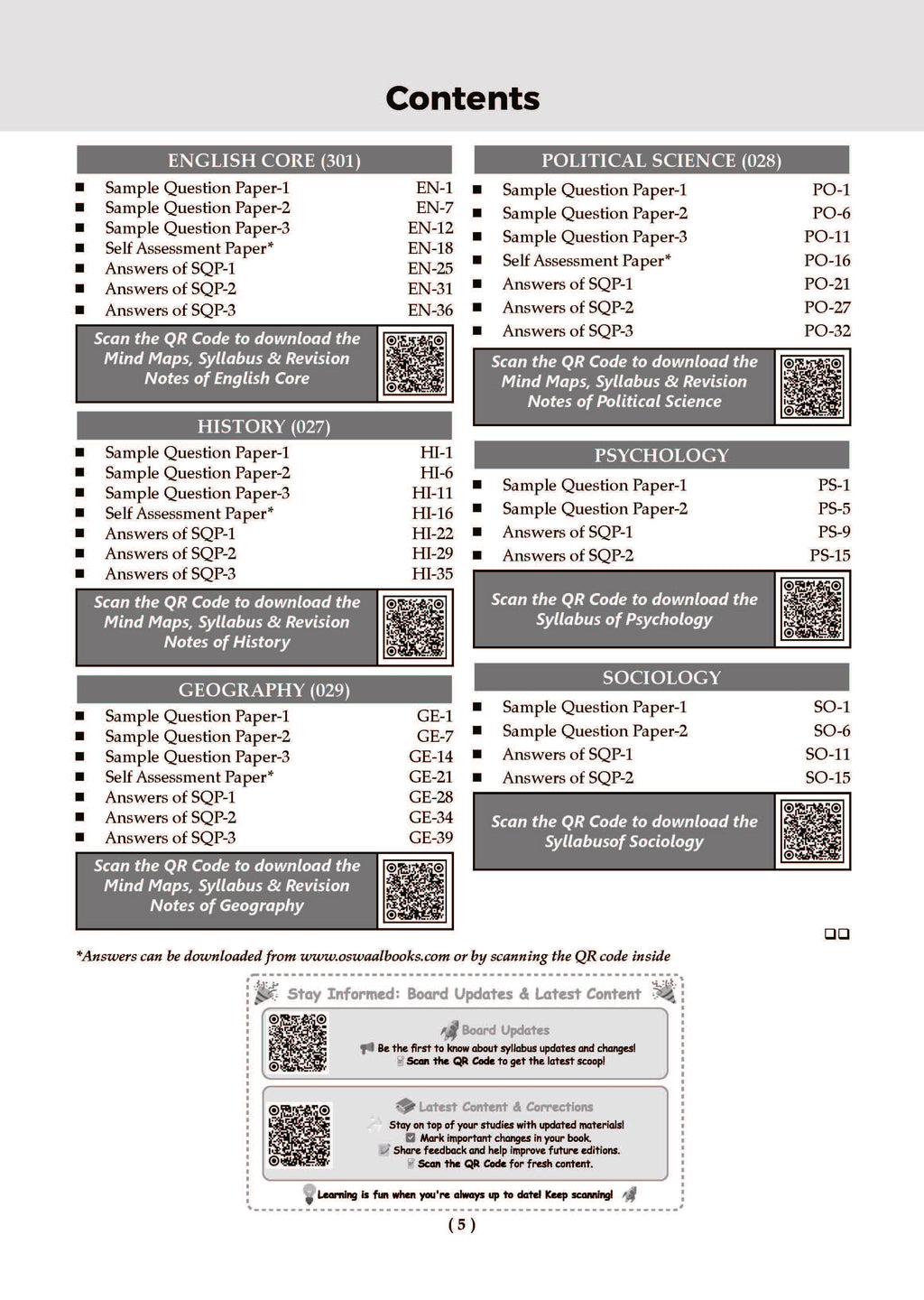 Question Paper Book CBSE 20 Combined Sample Question Papers class 11 Humanities stream ...