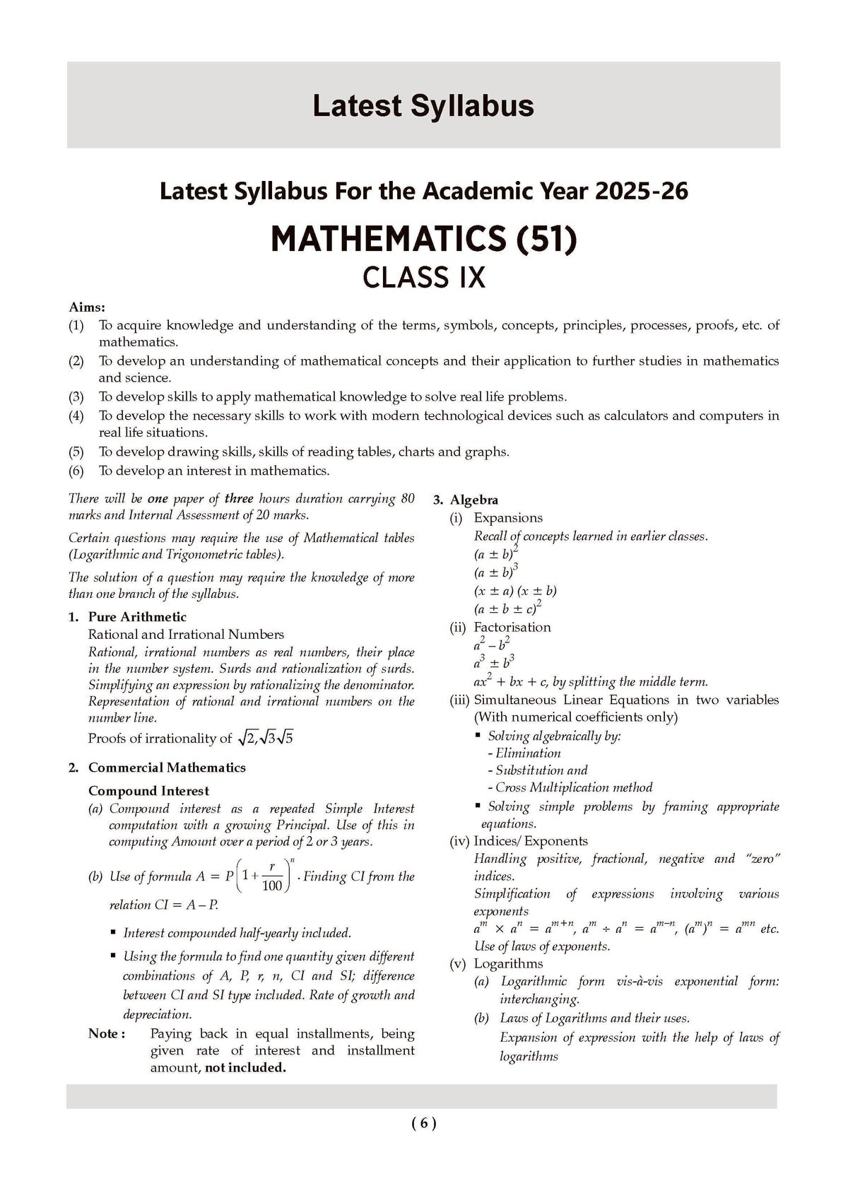ICSE 10 Sample Question Papers Class 9 Mathematics for Exam 2026 (Strictly aligned with CISCE Latest Specimen Paper 2026), Competency-Based Questions, Mind Maps, On-Tips Notes, Solved MCQs, Revision with Explanations & Board Marking Scheme - Oswaal Books