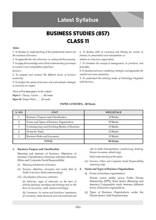 Class 11 ISC Business Studies Question Bank | Chapter-wise & Topic-wise with Competency Based Questions | For 2027 Exam | Self-Assessment Papers | Revision Notes