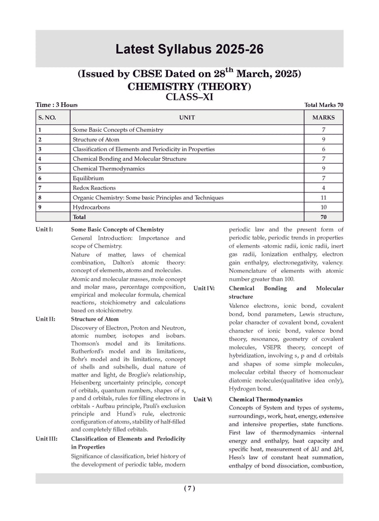 CBSE Question Bank Class 11 Chemistry For 2026 Exam