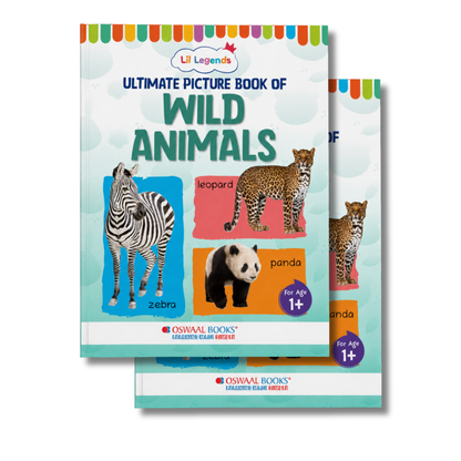 Lil Legends Picture Book for Kids Age 1+ Years - Learn About Wild Animals | Early Learning Illustrated Book with Colourful Pictures | First Words Book for Toddlers & Preschoolers