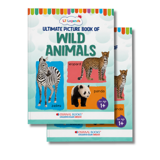 Lil Legends Picture Book for Kids Age 1+ Years - Learn About Wild Animals | Early Learning Illustrated Book with Colourful Pictures | First Words Book for Toddlers & Preschoolers