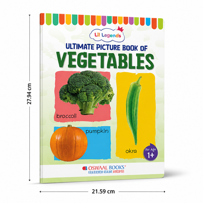 Lil Legends Picture Book for Kids Age 1+ Years - Learn About Vegetables | Early Learning Illustrated Book with Colourful Pictures | First Words Book for Toddlers & Preschoolers