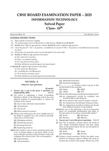 CBSE Question Bank Chapterwise and Topicwise SOLVED PAPERS Class 10  IT For Exam 2026