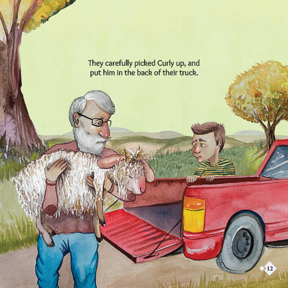 Lil Legends A Life Lesson for Kids Series, A Goat Called Curly - A Story About Vehicle Safety | Value-based Picture Story Board Book | For Age 4-8