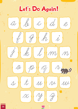 Lil Legends Lowercase Cursive Tracing & Vocabulary Workbook for Kids | Level 2 Handwriting Practice Book | Learn Letter Formation & Improve Writing Skills | Age 4+