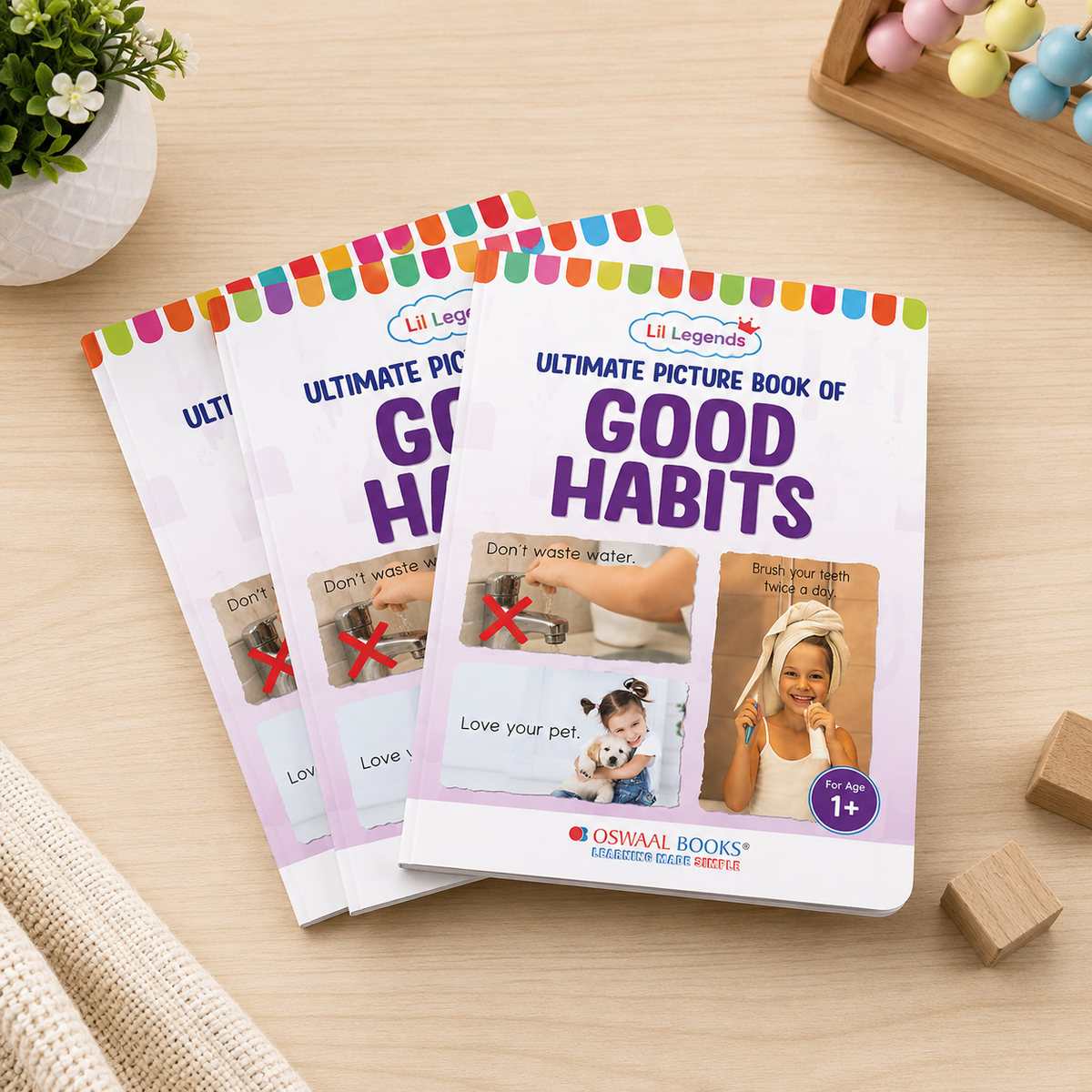 Lil Legends Picture Book for Kids Age 1+ Years - Learn About Good Habits | Early Learning Illustrated Book with Colourful Pictures | First Words Book for Toddlers & Preschoolers