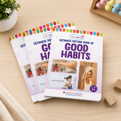 Lil Legends Picture Book for Kids Age 1+ Years - Learn About Good Habits | Early Learning Illustrated Book with Colourful Pictures | First Words Book for Toddlers & Preschoolers