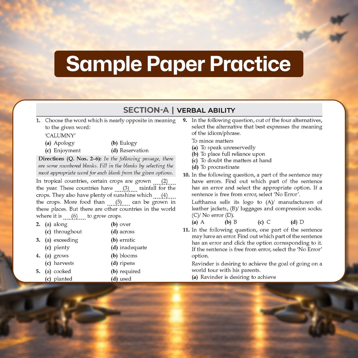 AFCAT 16 Years’ Chapter-wise & Topic-wise Solved Papers | Flying, Technical & Ground Duty Branches |PYQs (2011–2026) with Latest Solved Paper |For 2027 Exam |With Oswaal AI