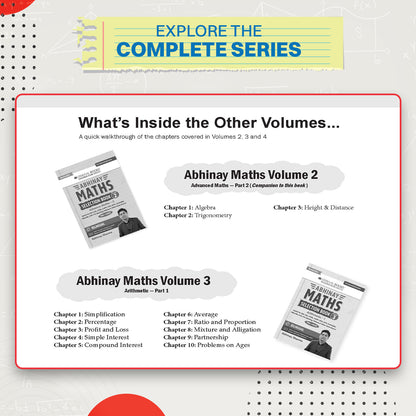 Oswaal Abhinay Maths Selection Book-Vol. 1 Bilingual Workbook for SSC CGL, CHSL, CAPF & All Govt Exams Concept Based Qs with Video Solutions | Geometry, Mensuration, Coordinate Geometry (For Latest Exam)