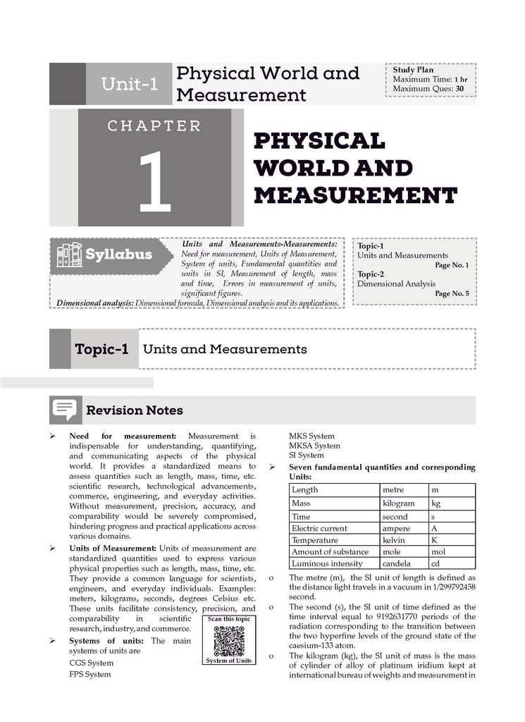 ISC Question Bank Chapterwise & Topicwise Solved Papers Class 11 Physics For 2026 Exam