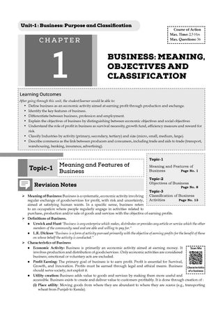 Class 11 ISC Business Studies Question Bank | Chapter-wise & Topic-wise with Competency Based Questions | For 2027 Exam | Self-Assessment Papers | Revision Notes