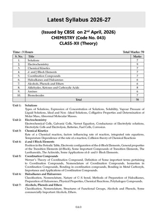 CBSE Textbook Plus (2022-2026) | Class 12 | Chemistry | Includes: 2026 Papers- fully solved | With Competency Focused Questions | For 2027 Exam | With oswaal.ai