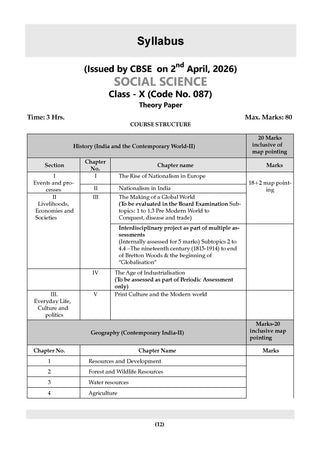 CBSE Textbook Plus (2022-2026) | Class 10| Social Science | Includes: 2026 Papers- fully solved | With Competency Focused Questions | For 2027 Exam | With oswaal.ai