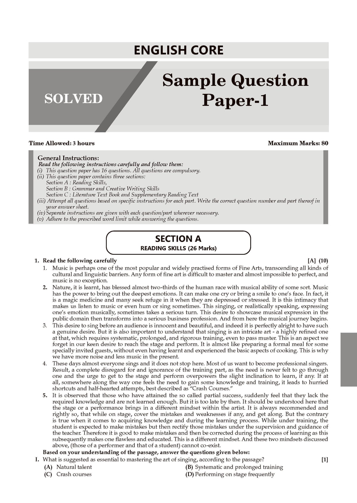 CBSE 20 Combined Sample Question Papers class 11 Humanities stream (English Core, History, Geography, Political Science, Sociology & Psychology)