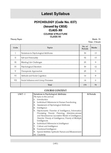 CBSE Question Bank Chapterwise and Topicwise SOLVED PAPERS Class 12 Psychology For Exam 2026