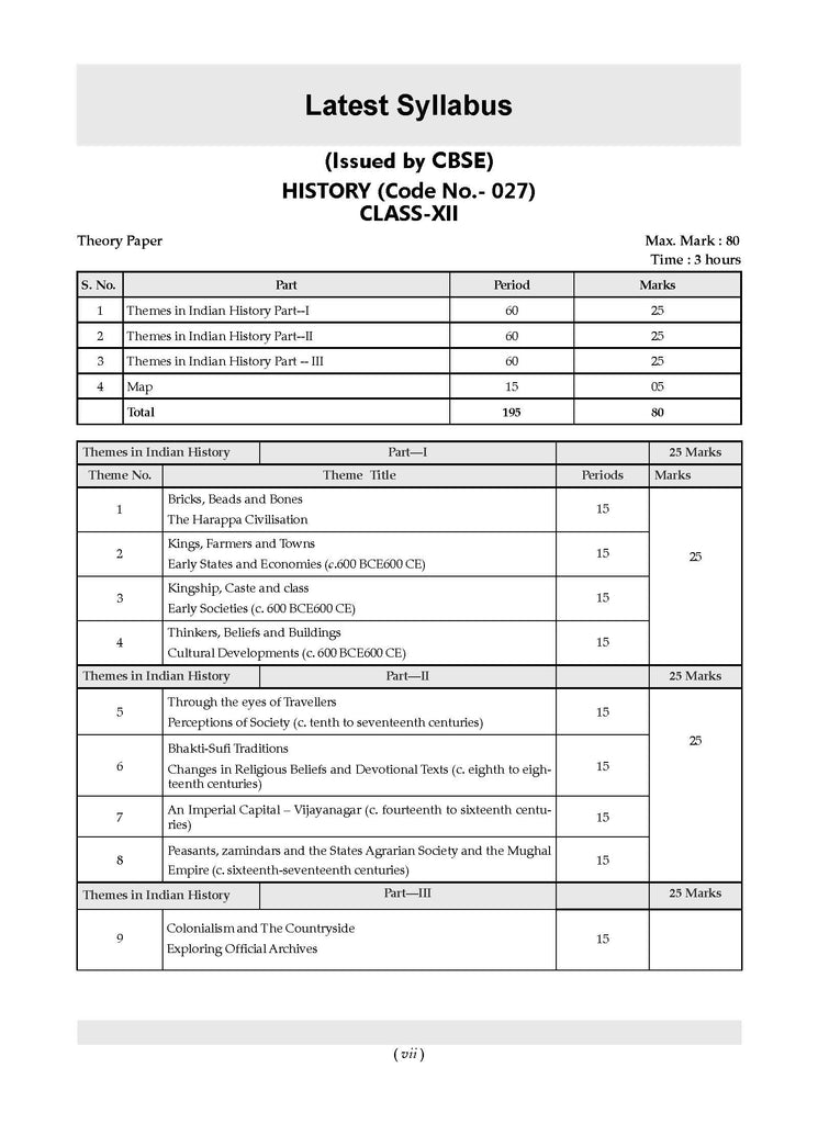 CBSE Question Bank Chapterwise and Topicwise SOLVED PAPERS Class 12 History For Exam 2026