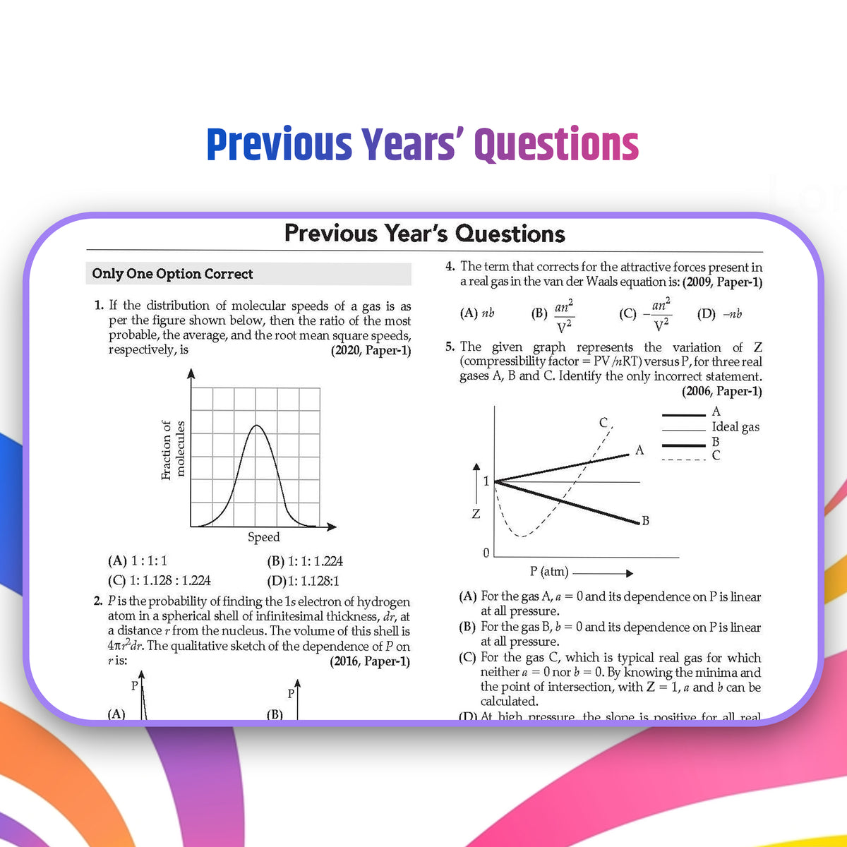 JEE Advanced Chemistry Question Bank | 49 Years' Chapter-wise & Topic-wise | Solved Papers (1978-2026) | Revision Notes | PYQs, Latest 2026 Paper & Oswaal AI
