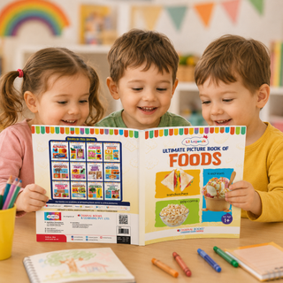 Lil Legends Picture Book for Kids Age 1+ Years - Learn About Foods | Early Learning Illustrated Book with Colourful Pictures | First Words Book for Toddlers & Preschoolers