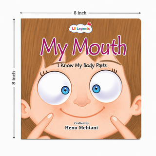 Lil Legends My Body My Buddy Slipcase, Set of 6 Books | I Know My Body Parts - Eyes, Ears, Nose, Mouth, Hands, Feet | Early Learning Body Parts Books for Kids Age 0-8 Years