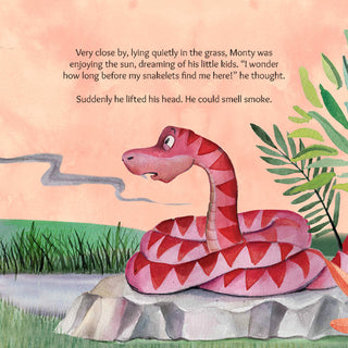 Lil Legends A Snake Called Monty Story Boardbook for Kids | A Story About Fire Safety | Life Lesson Story Book | Responsibility, Awareness & Safety | Illustrated Picture Book | Age 4–8