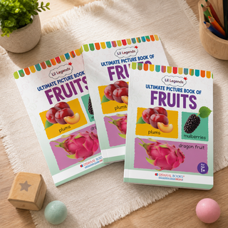 Lil Legends Picture Book for Kids Age 1+ Years - Learn About Fruits | Early Learning Illustrated Book with Colourful Pictures | First Words Book for Toddlers & Preschoolers