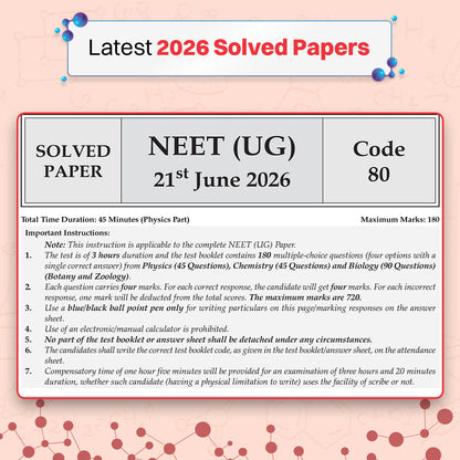 NEET (UG) 39 Years' Chapter-wise & Topic-wise Question Bank-Physics (1988-2026) | 3rd May and 21 June 2026 Paper Fully Solved | With Revision Notes, Mind Maps & Mnemonics | Oswaal AI