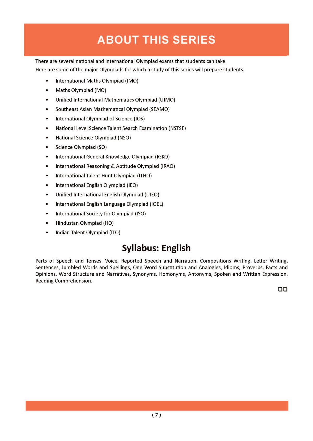Oswaal One For All Olympiad Workbook Class 8 (Set of 3 Books) Maths, Science & English For 2026 Exam