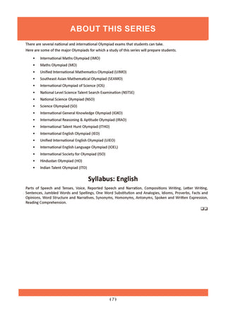 One For All Olympiad Workbook Class 8 (Set of 3 Books) Maths, Science & English For 2026 Exam