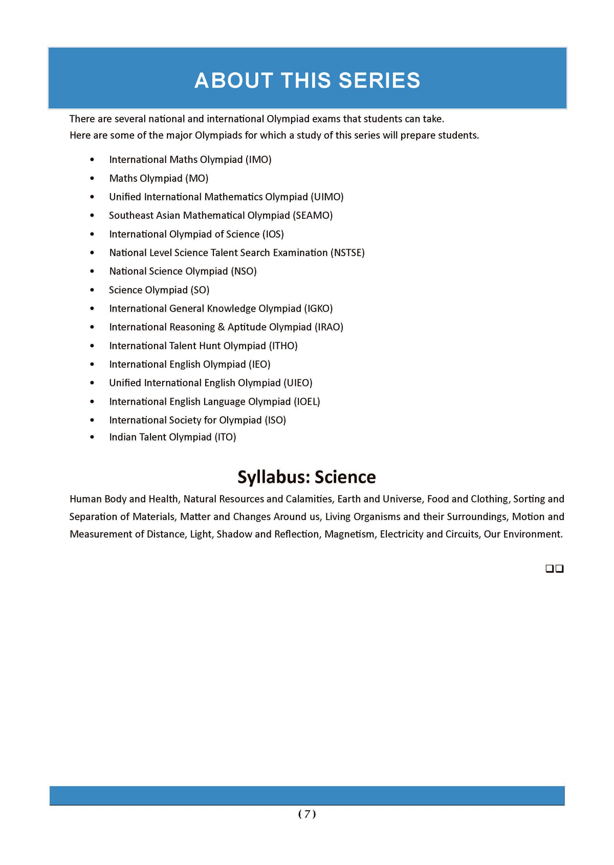 Oswaal One For All Olympiads Workbook Class 7 Science | Questions for SOF NSO & Other Olympiad Exams 2026 | With Sample Practice Papers & Oswaal.AI