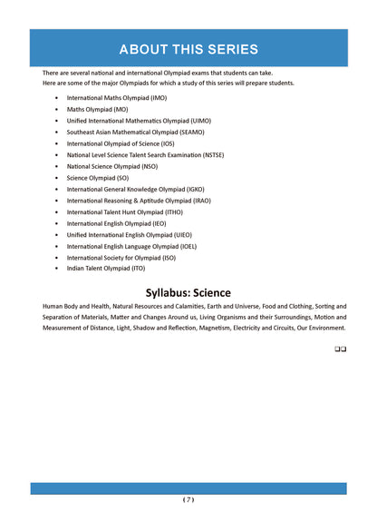 Oswaal One For All Olympiads Workbook Class 7 Science | Questions for SOF NSO & Other Olympiad Exams 2026 | With Sample Practice Papers & Oswaal.AI