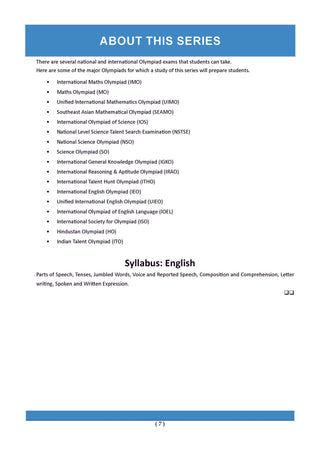One For All Olympiads Workbook Class 7 English | Questions for SOF IEO & Other Olympiad Exams 2026 | With Sample Practice Papers & Oswaal.AI