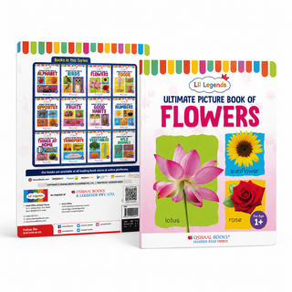 Lil Legends Picture Book for Kids Age 1+ Years - Learn About Flowers | Early Learning Illustrated Book with Colourful Pictures | First Words Book for Toddlers & Preschoolers