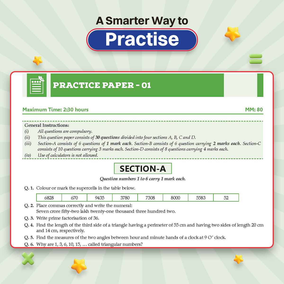 CBSE Class-6 One for All Mathematics (Ganita Prakash) For 2026-27 Exam | As Per Latest NCERT & CBSE Syllabus | Chapter-wise Question Bank, Revision Notes, Theory, Solved Examples & Competency Based Questions