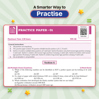 CBSE Class-8 One for All Mathematics (Ganita Prakash) Part-1 For 2026-27 Exam | As Per Latest NCERT & CBSE Syllabus | Chapter-wise Question Bank, Revision Notes, Theory & Competency Based Questions